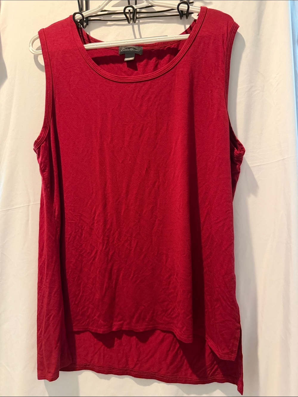 Eddie Bauer Women's Deep Red Scoop Neck Tank